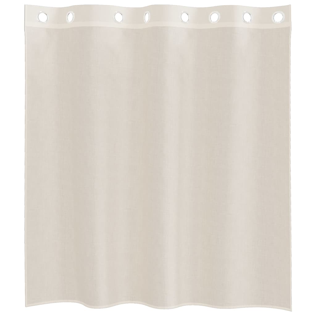 Voile užuolaidos su įvorėmis, 2vnt., kreminės, 140x140cm