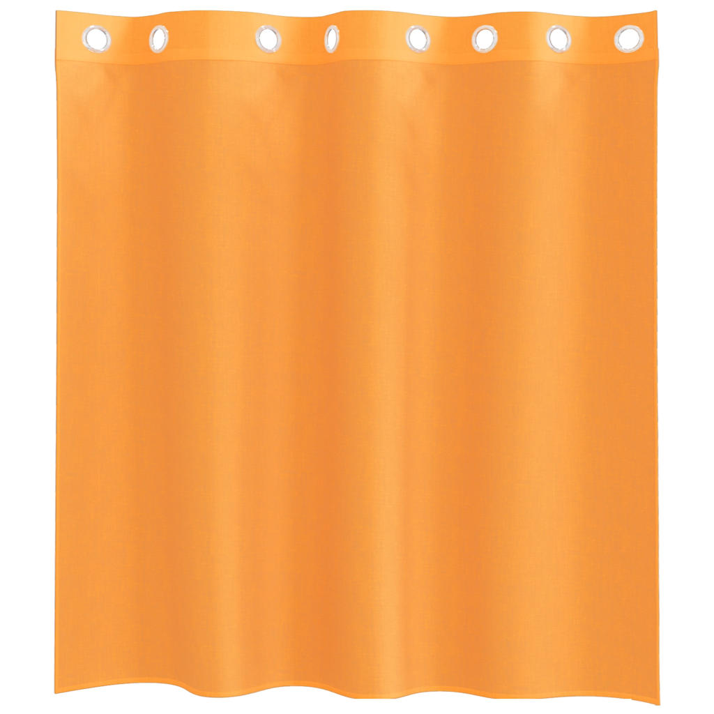 Voile užuolaidos su įvorėmis, 2vnt., oranžinis, 140x140cm