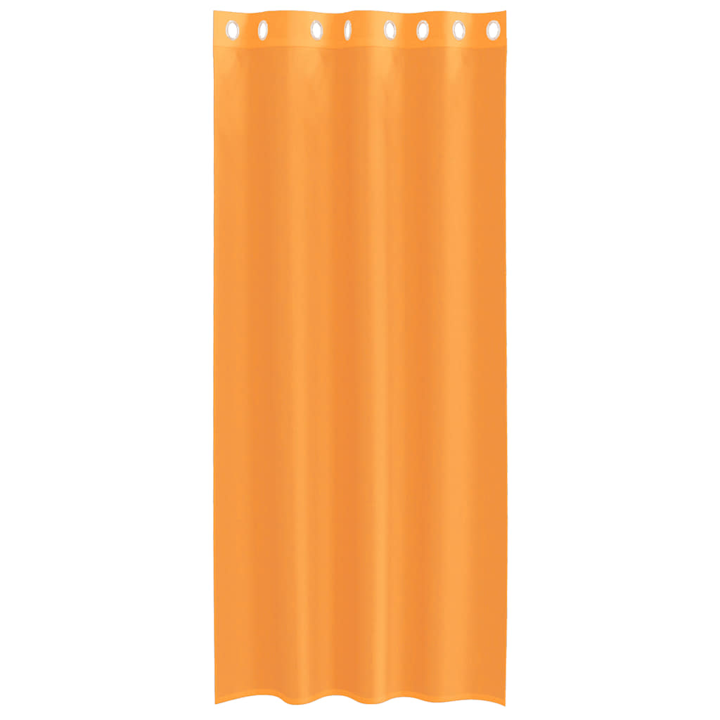 Voile užuolaidos su įvorėmis, 2vnt., oranžinis, 140x225cm