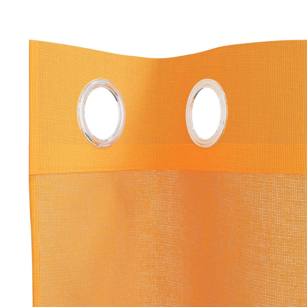 Voile užuolaidos su įvorėmis, 2vnt., oranžinis, 140x300cm