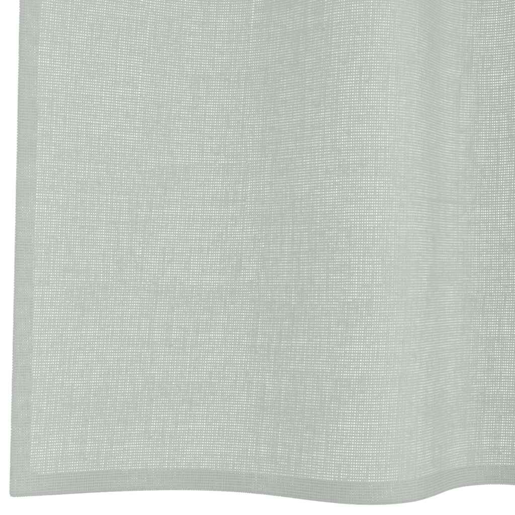 Voile užuolaidos su įvorėmis, 2vnt., šviesiai pilkas, 140x225cm