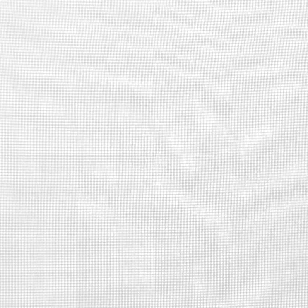 Voile užuolaidos su strypų kišenėmis, 2vnt., baltos spalvos