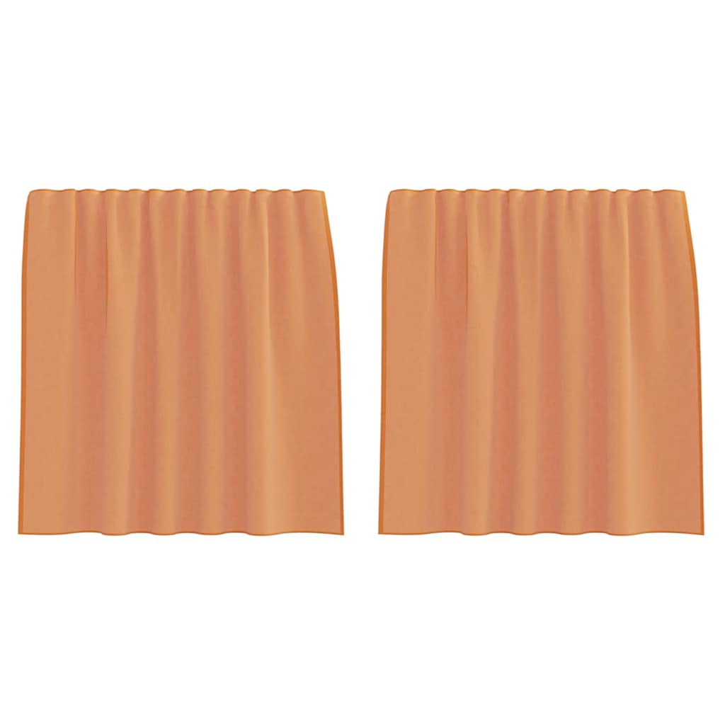 Voile užuolaidos su kilpomis, 2vnt., terakota sp., 140x140cm