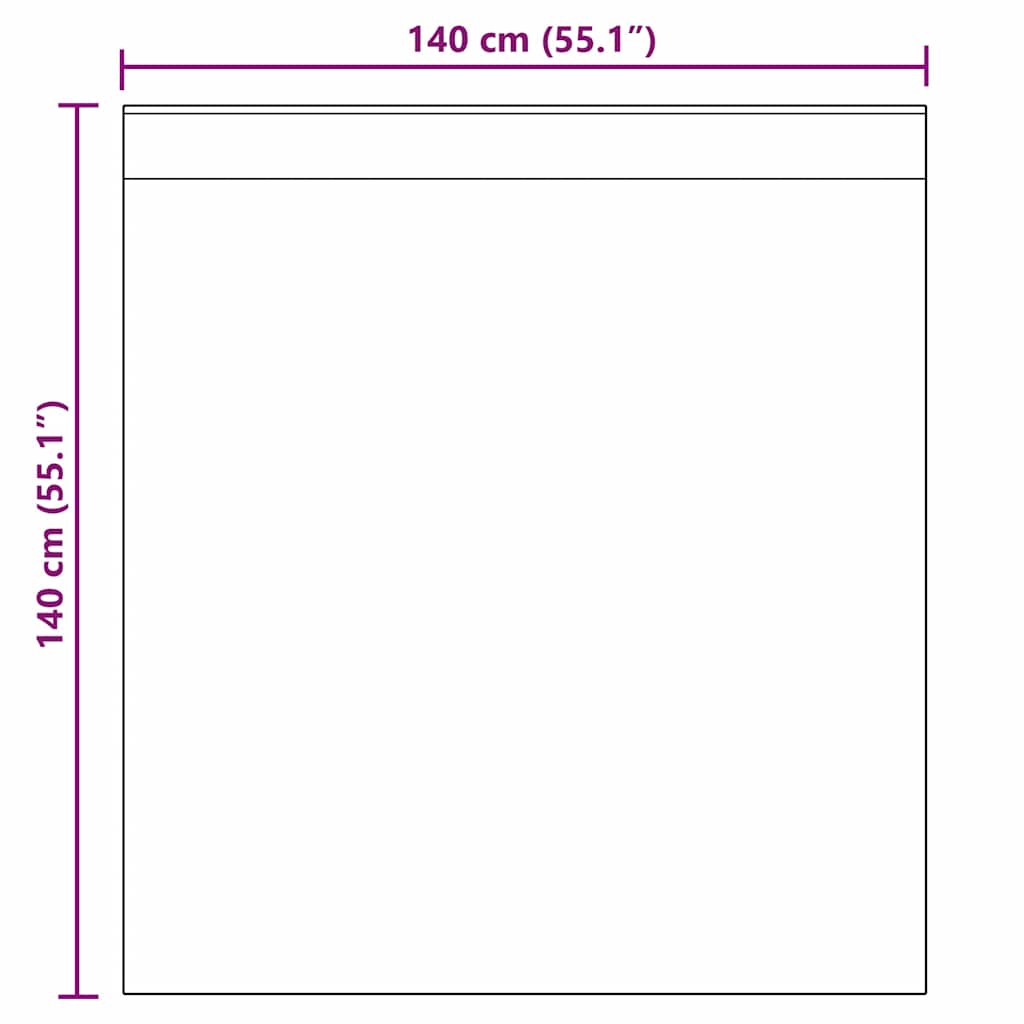 Voile užuolaidos su kilpomis, 2vnt., terakota sp., 140x140cm
