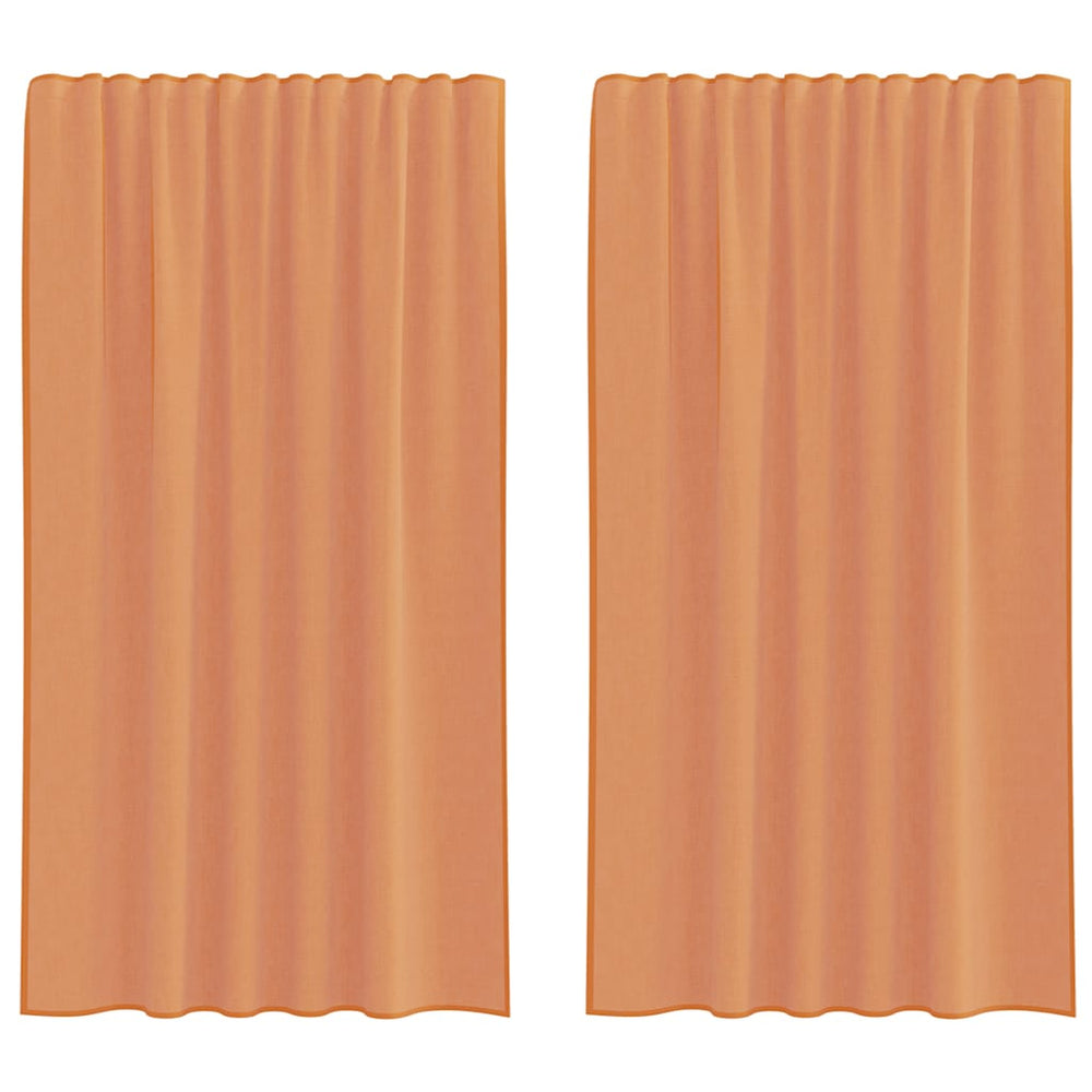 Voile užuolaidos su kilpomis, 2vnt., terakota sp., 140x175cm