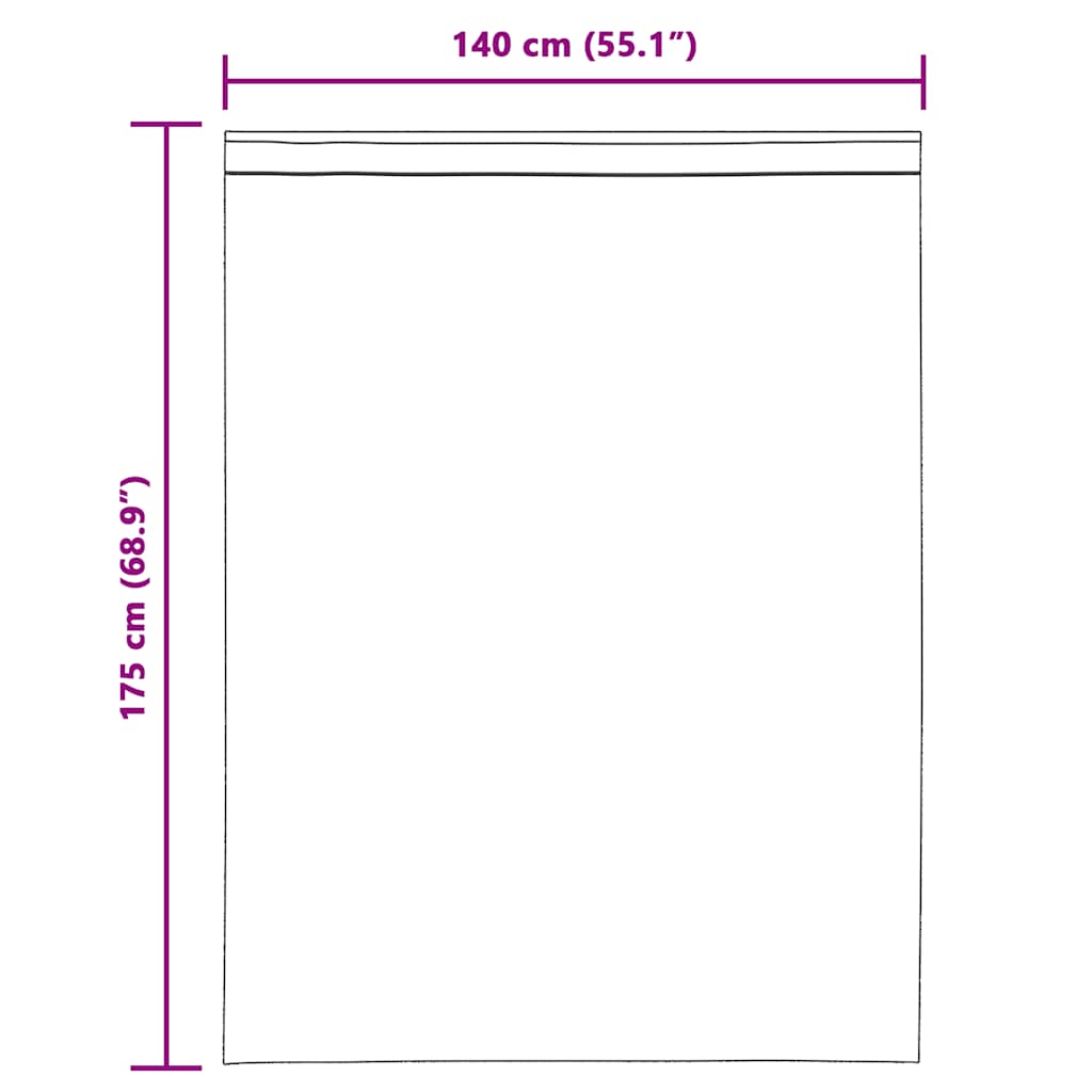 Voile užuolaidos su kilpomis, 2vnt., terakota sp., 140x175cm