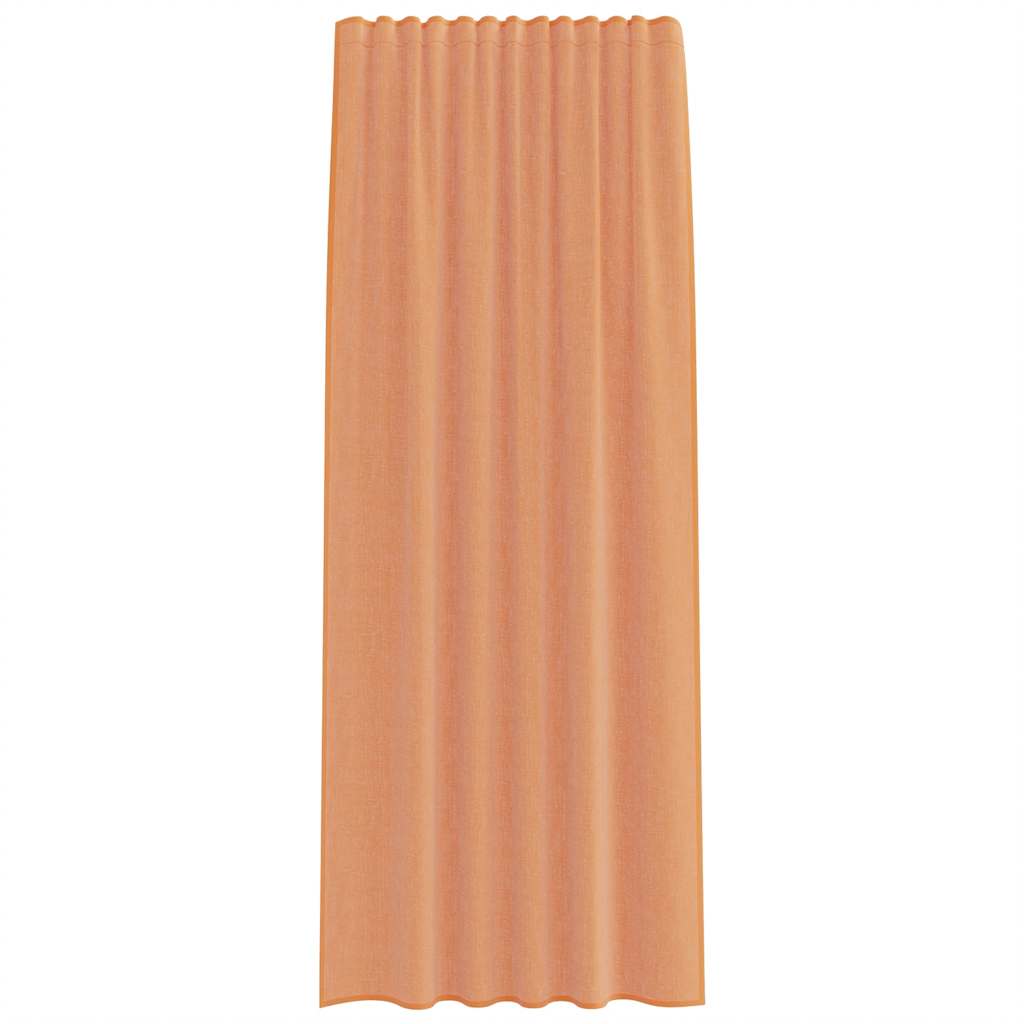 Voile užuolaidos su kilpomis, 2vnt., terakota sp., 140x245cm