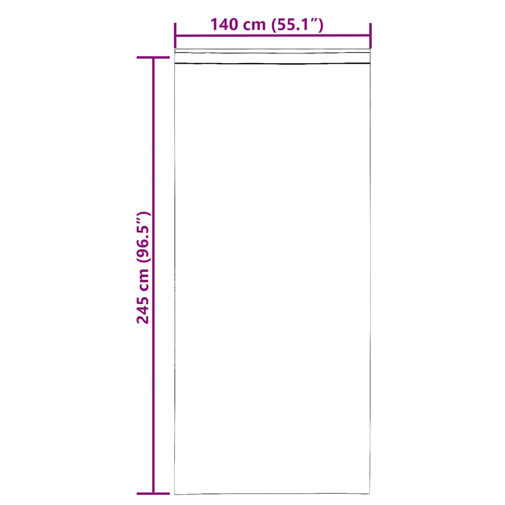 Voile užuolaidos su kilpomis, 2vnt., terakota sp., 140x245cm
