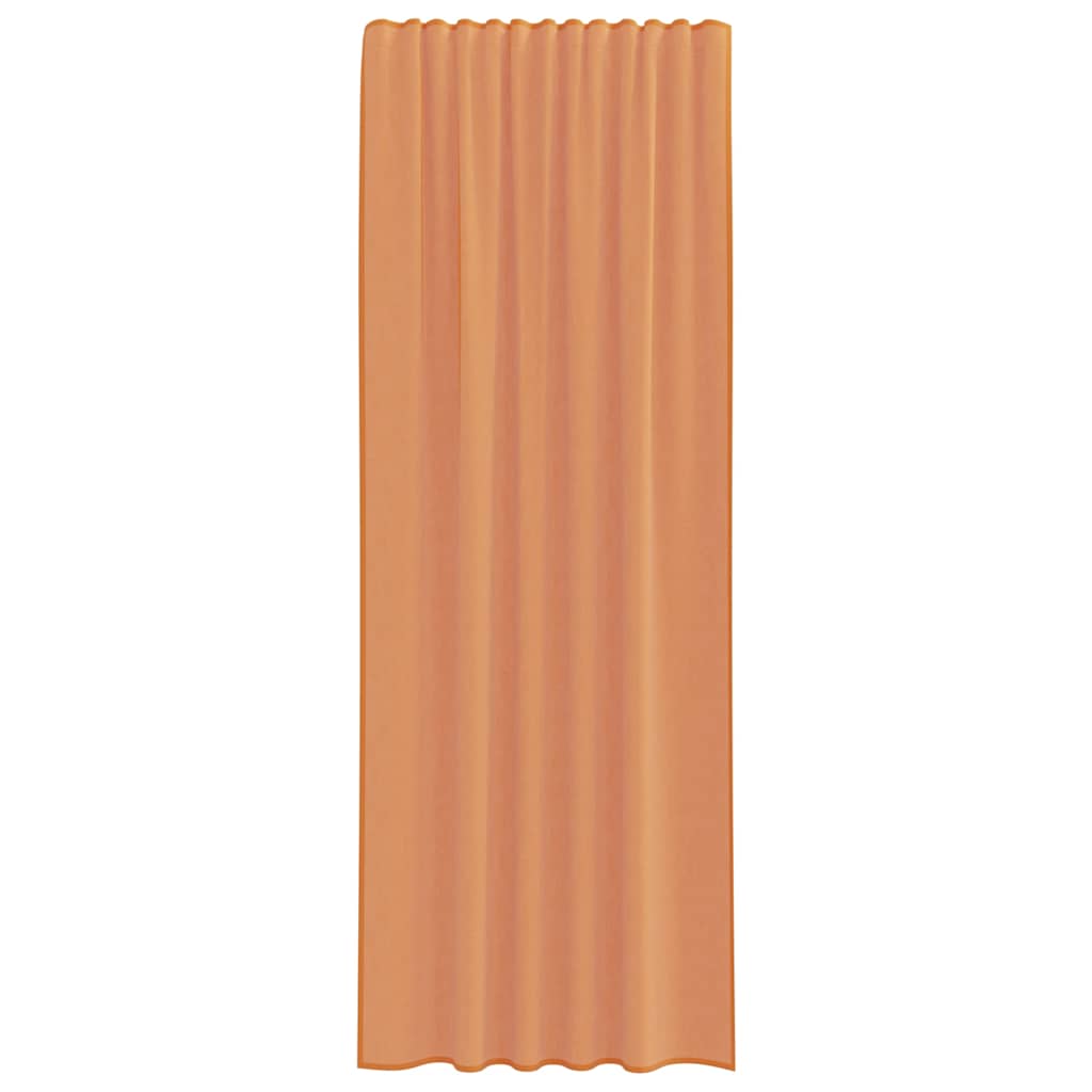 Voile užuolaidos su kilpomis, 2vnt., terakota sp., 140x260cm