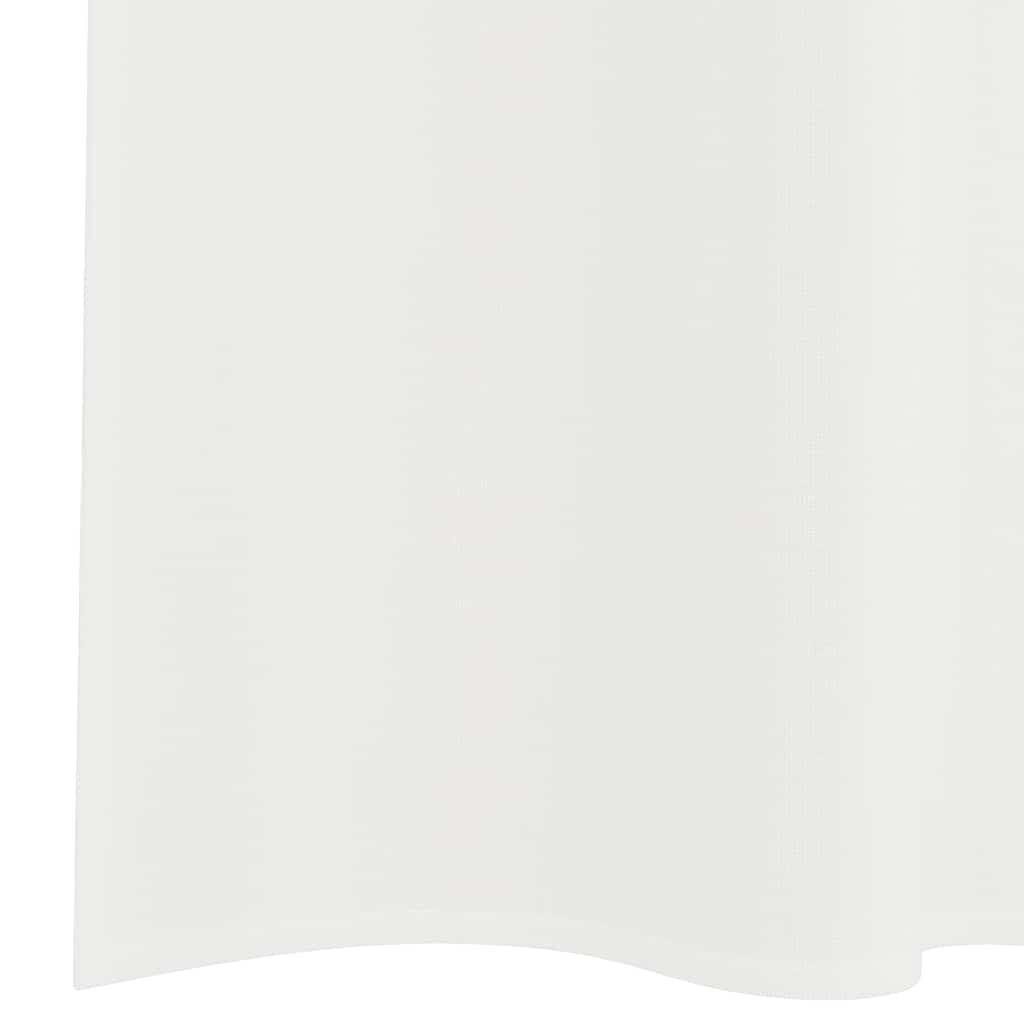 Voile užuolaidos su kilpomis, 2vnt., baltos spalvos, 140x225cm