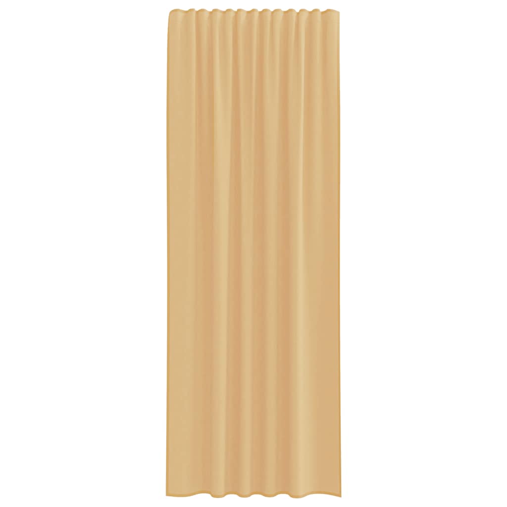 Voile užuolaidos su kilpomis, 2vnt., baltos spalvos, 140x245cm