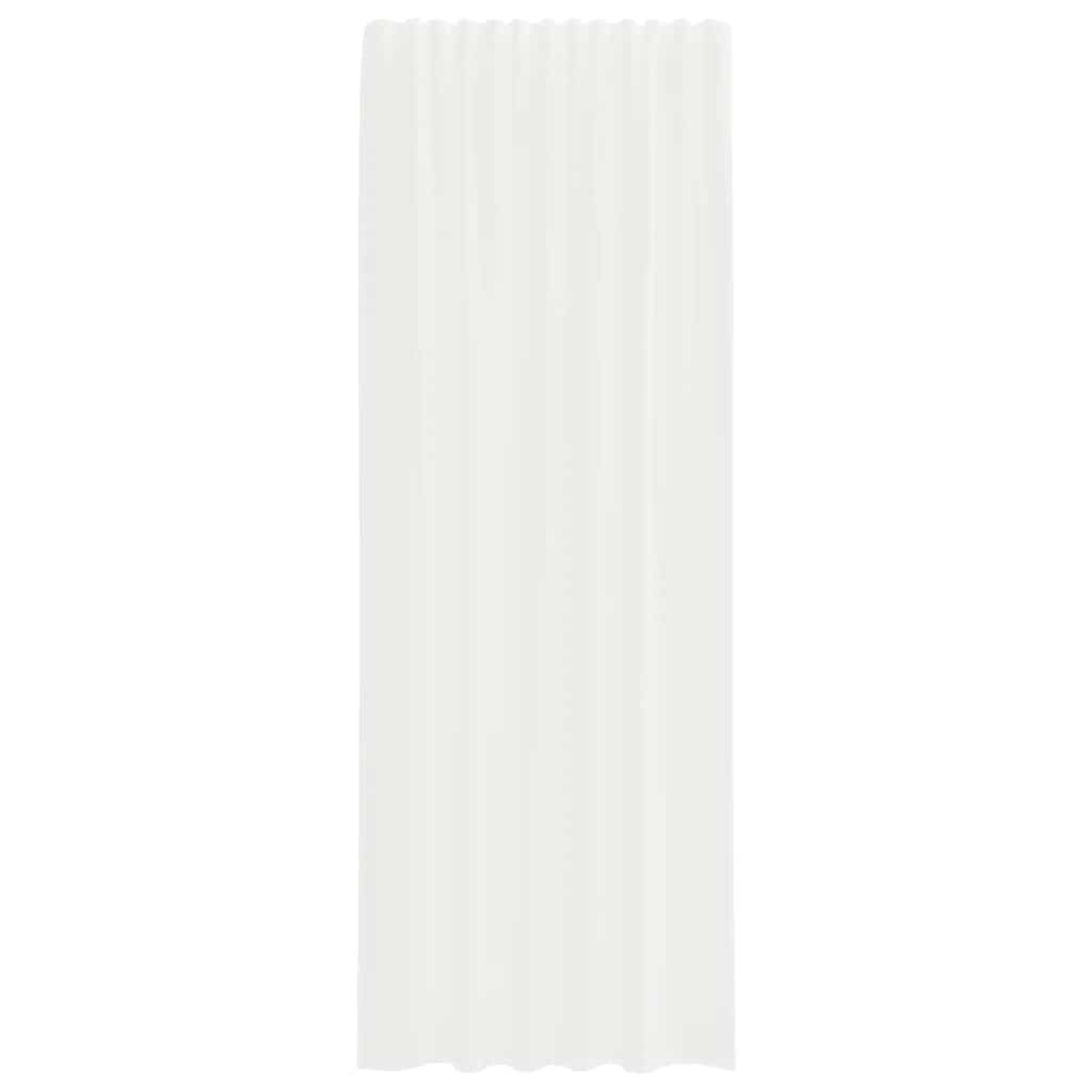 Voile užuolaidos su kilpomis, 2vnt., baltos spalvos, 140x260cm