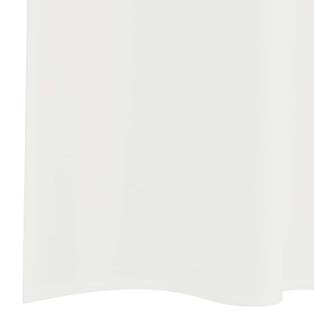 Voile užuolaidos su kilpomis, 2vnt., baltos spalvos, 140x260cm