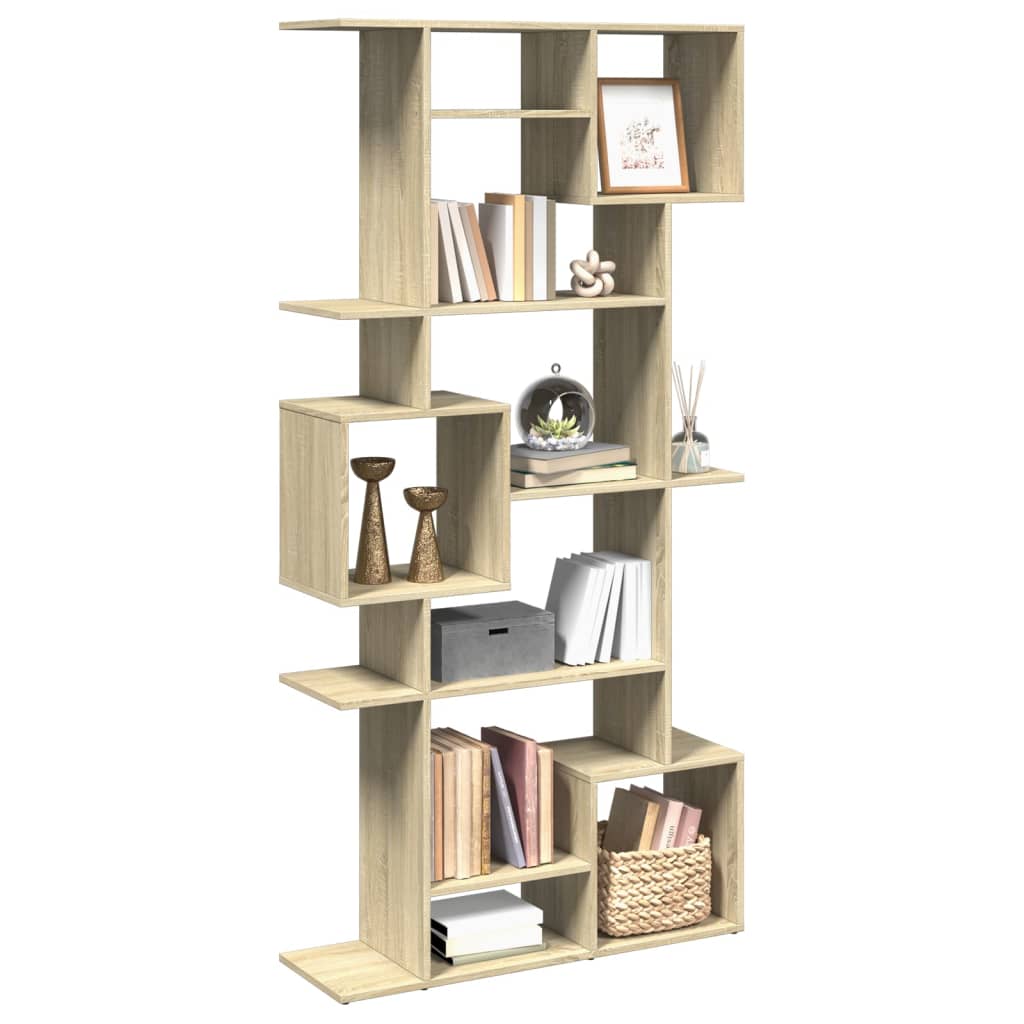 Grāmatu plaukts, ozola krāsa, 92x29x188cm, MDF