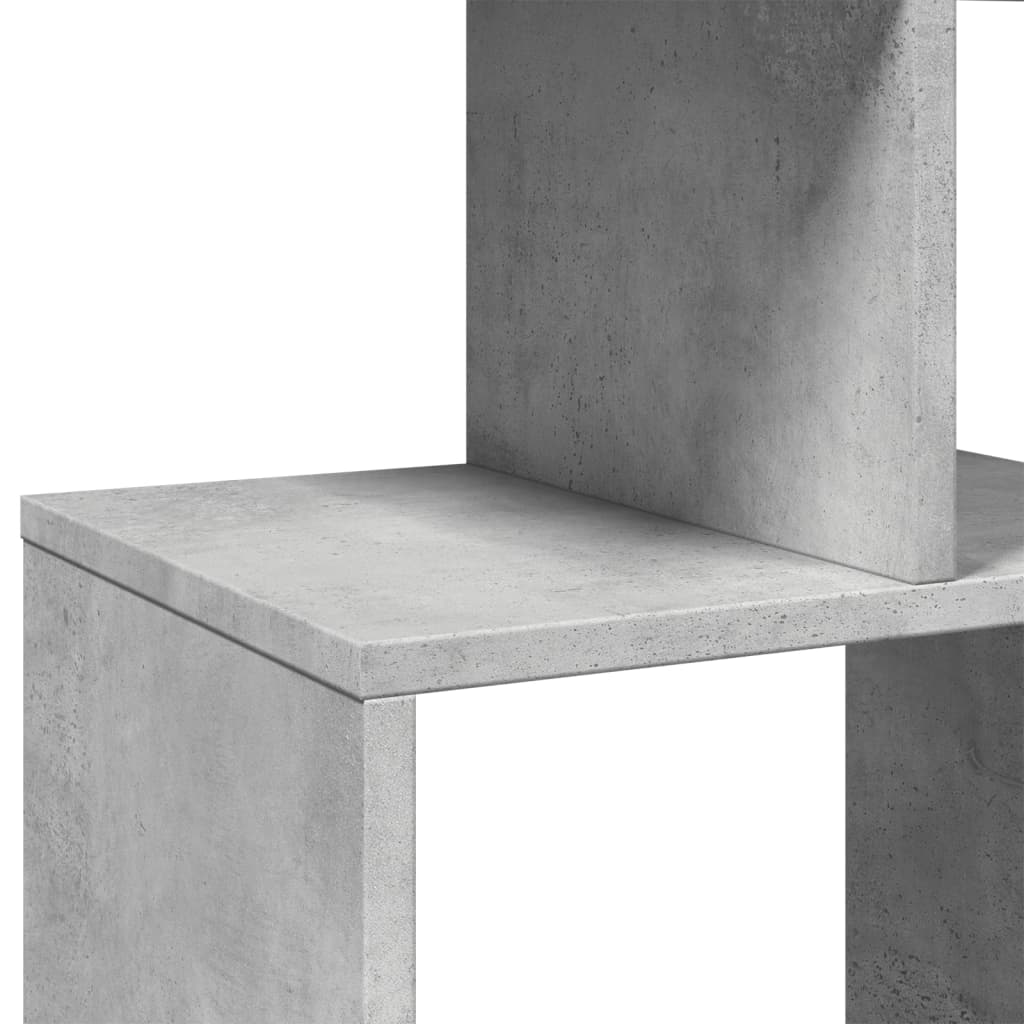 Spintelė knygoms, betono pilkos spalvos, 92x29x188cm, MDP