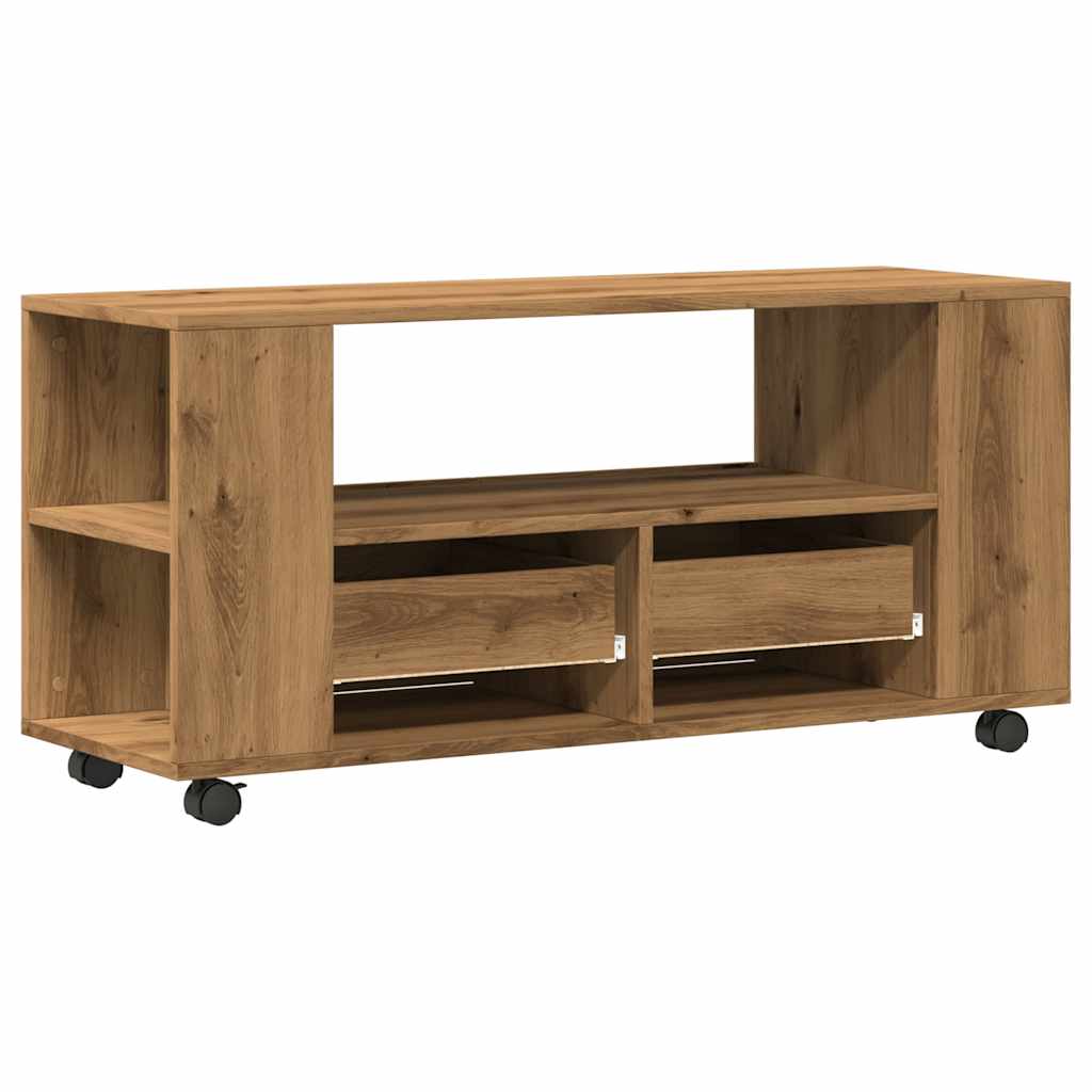 TV spintelė su ratukais, artisano, 102x34,5x43cm, mediena