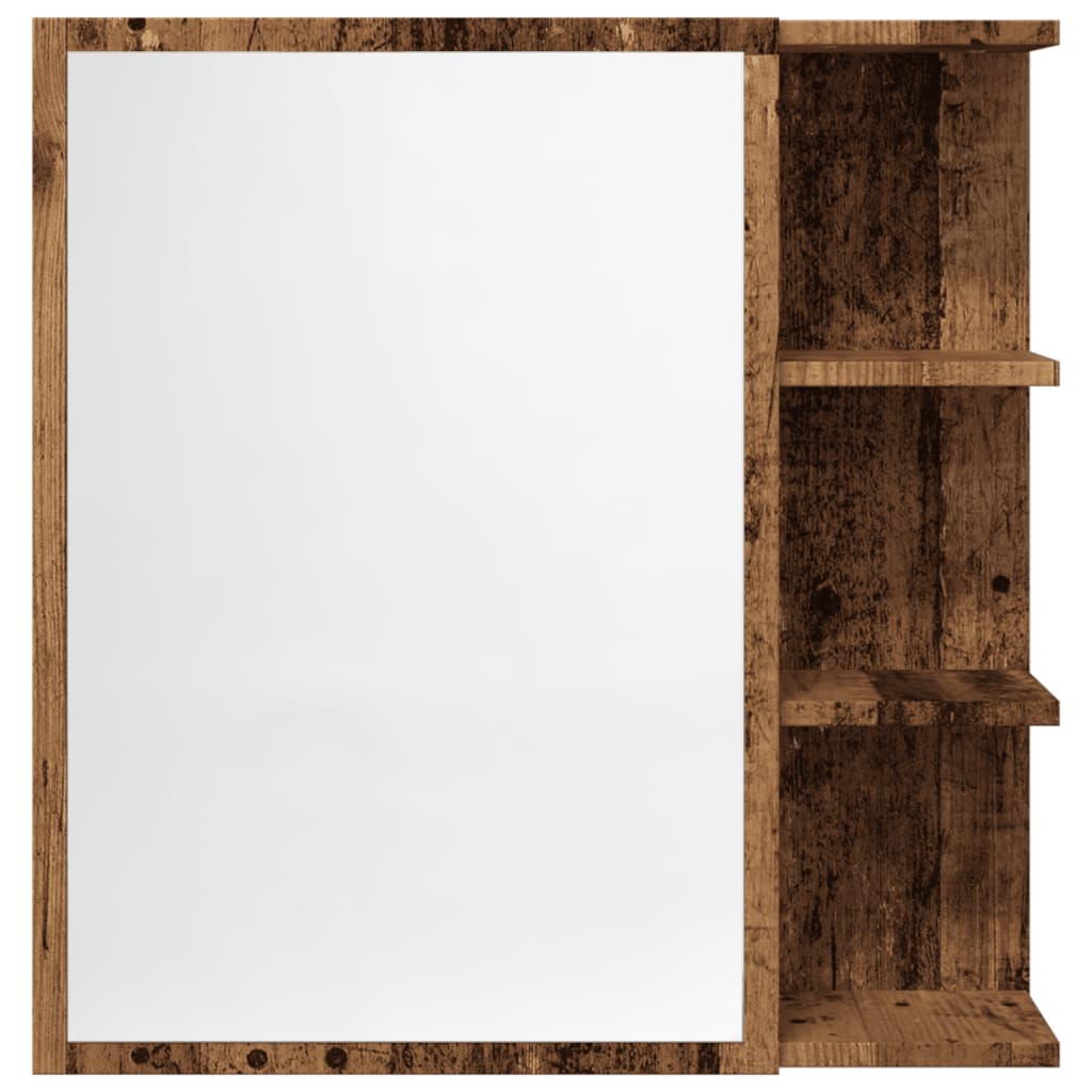 Bathroom mirror cabinet, wooden, 62.5x20.5x64cm, wood