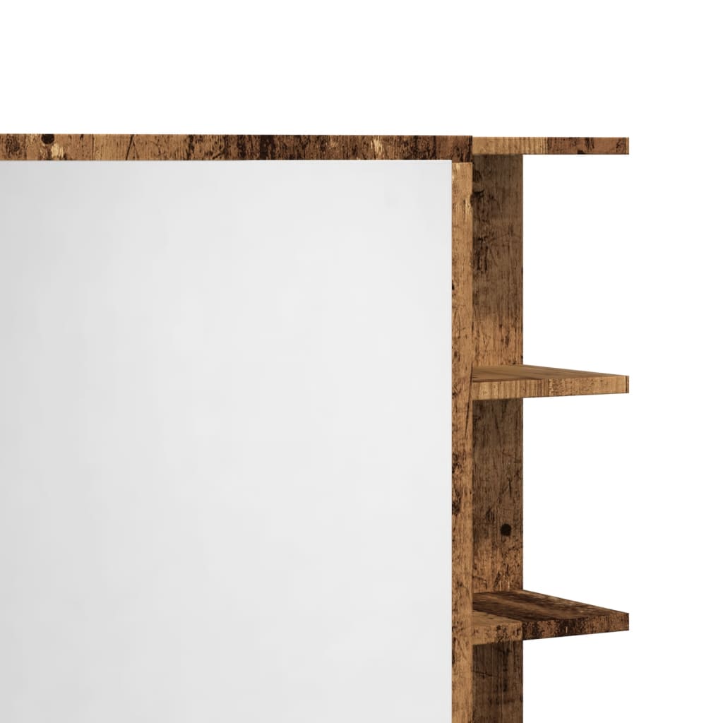 Bathroom mirror cabinet, wooden, 62.5x20.5x64cm, wood