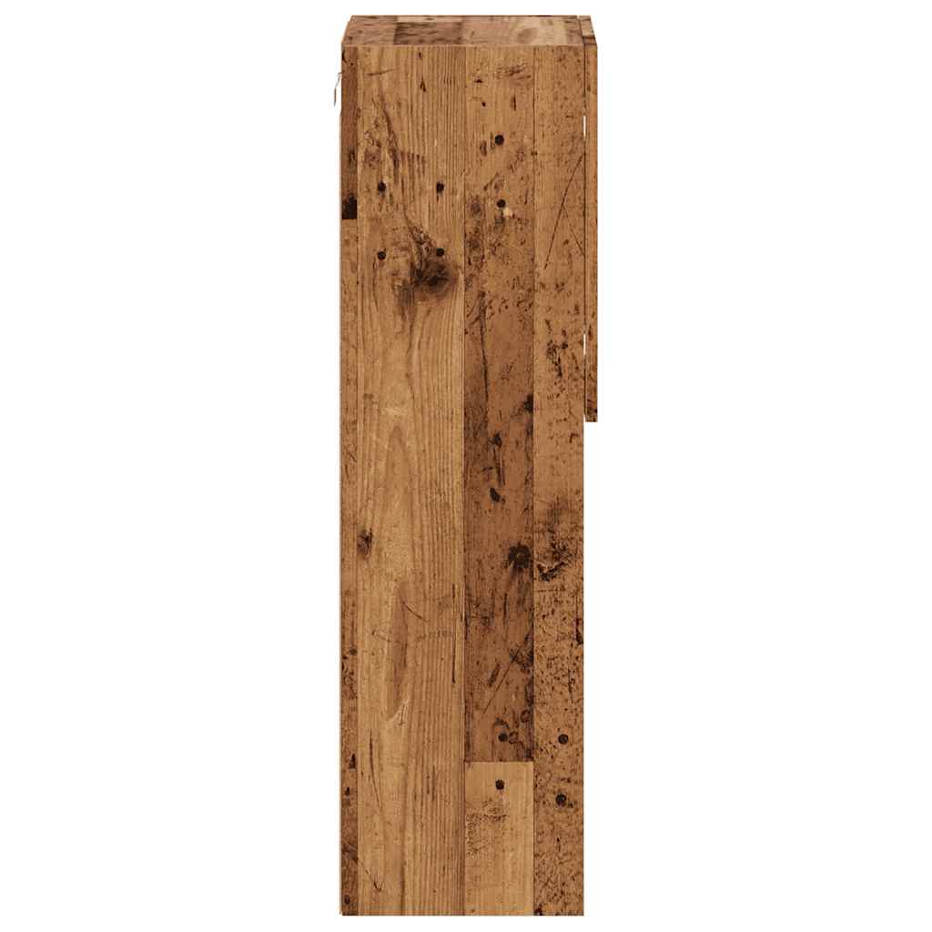 TV Cabinets with LED Lights, 2 pcs., Wood, 30.5x30x102 cm
