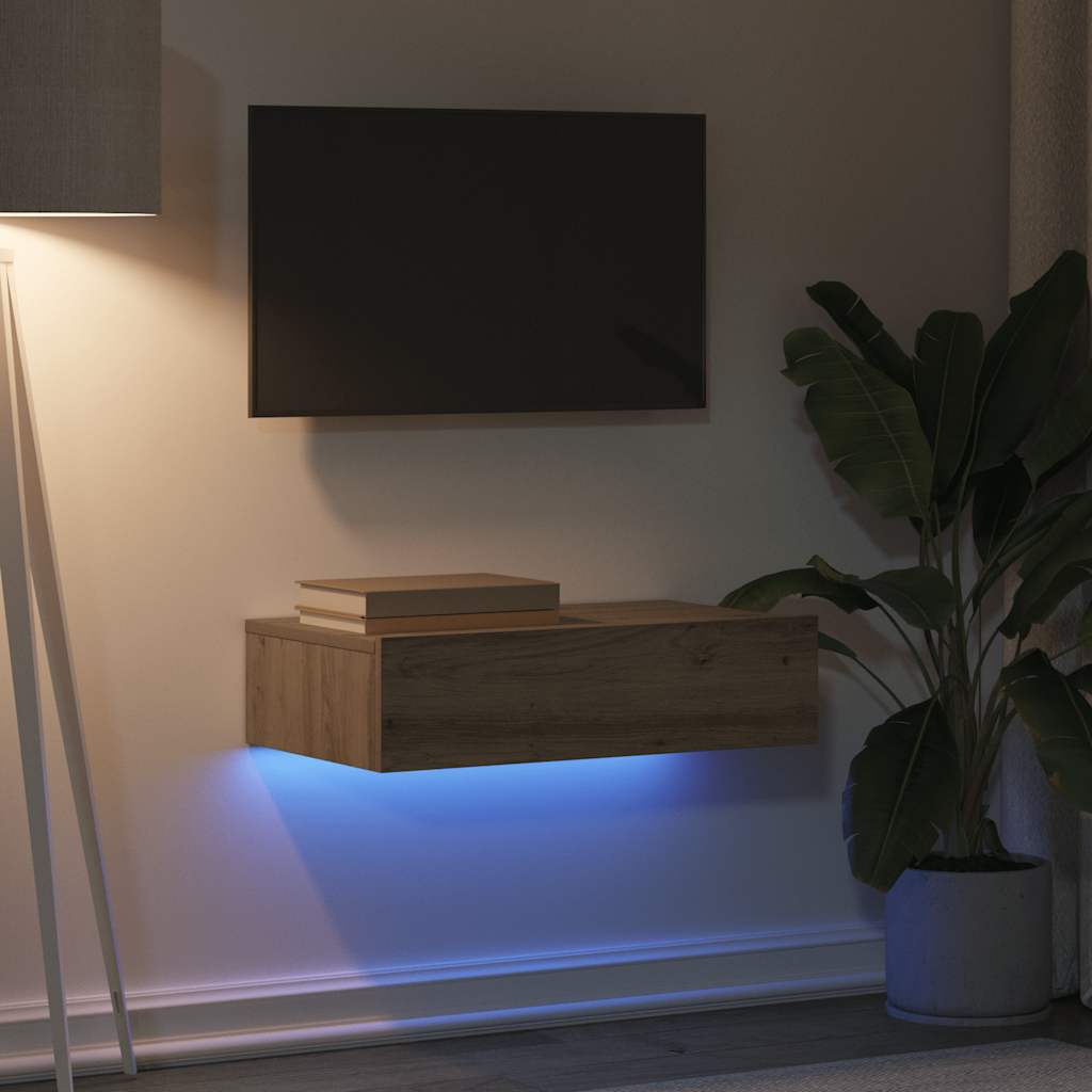Televizoriaus spintelė su LED, artisano, 60x35x15,5cm