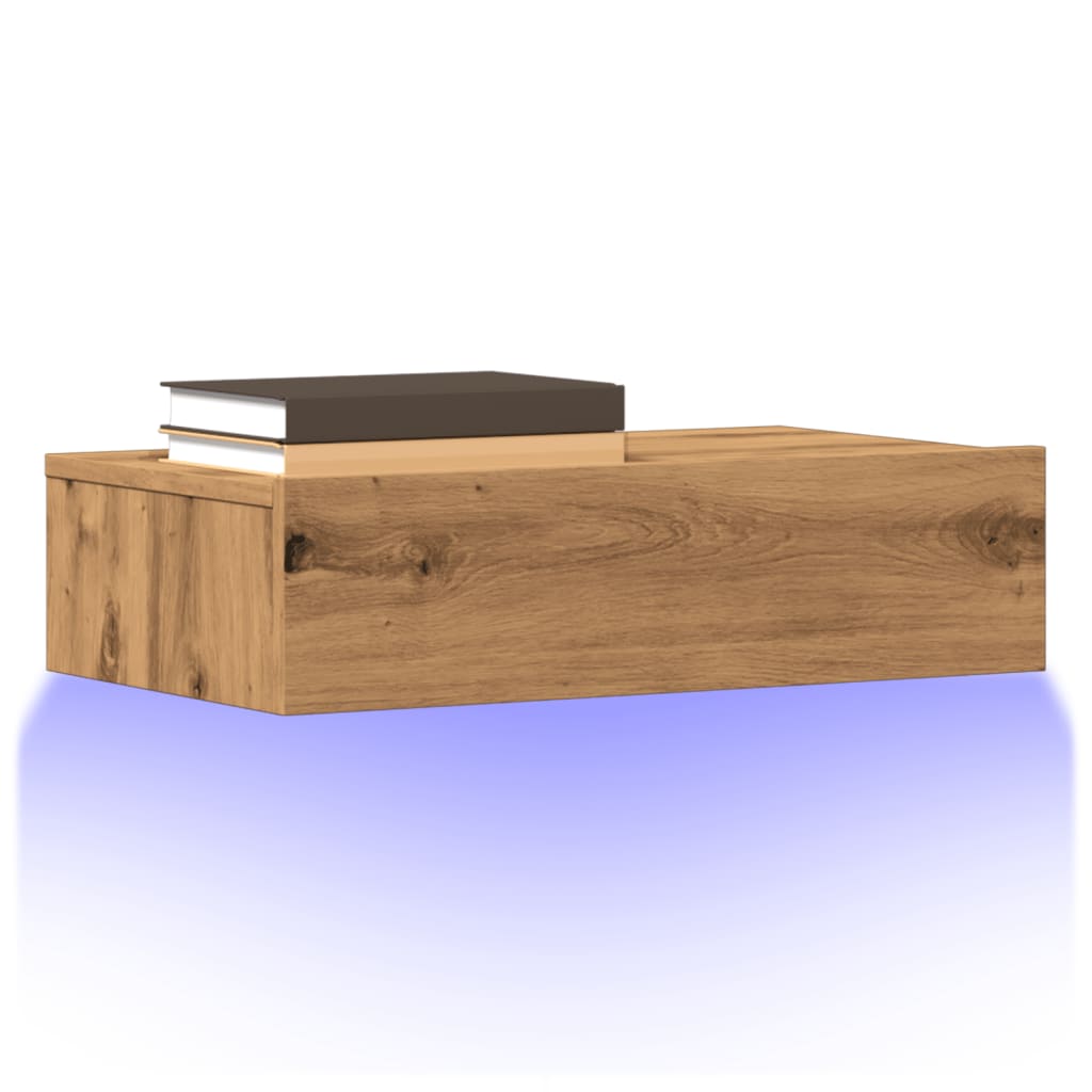 TV skapīši ar LED apgaismojumu, 2 gab., artisano, 60x35x15,5 cm