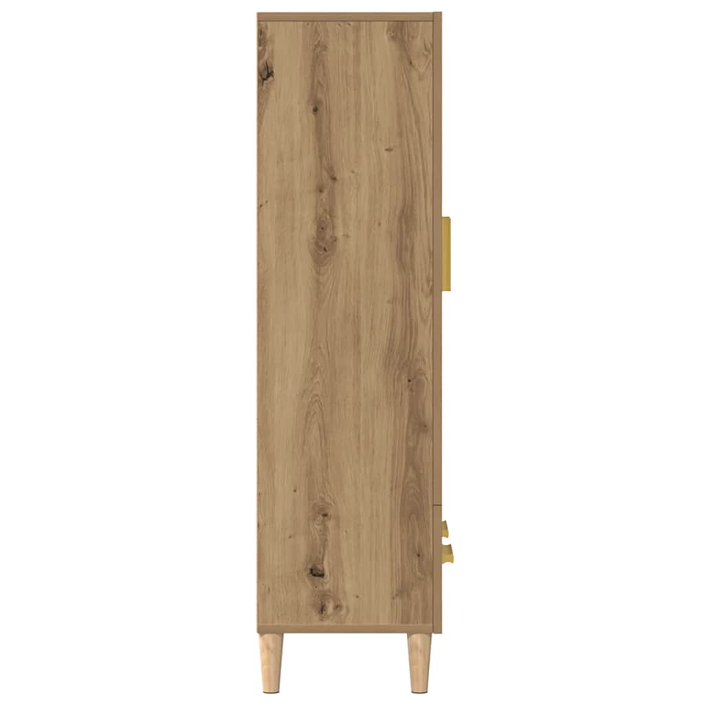 Chest of drawers, artisan oak color, 70x31x115cm, engineered wood