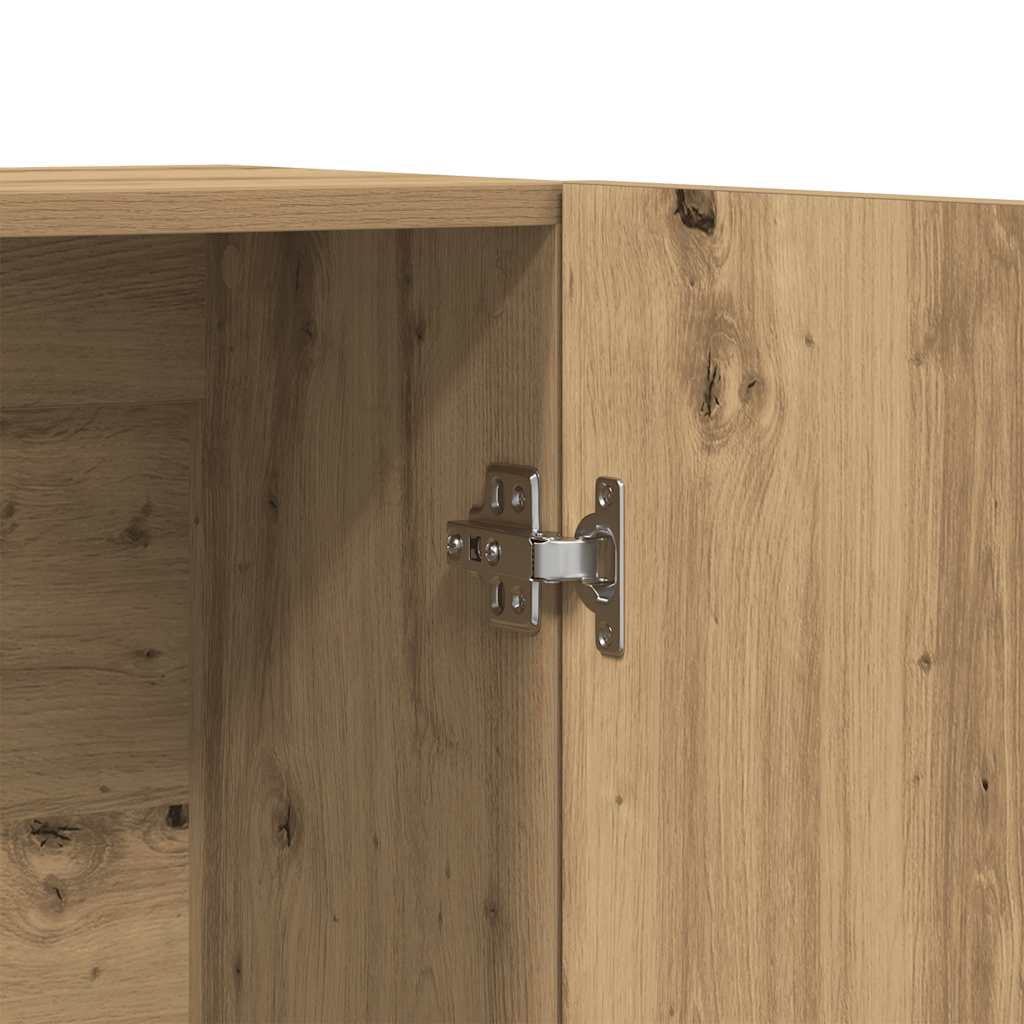 Chest of drawers, artisan oak color, 70x31x115cm, engineered wood