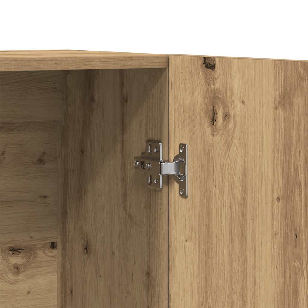 Chest of drawers, artisan oak color, 70x31x115cm, engineered wood