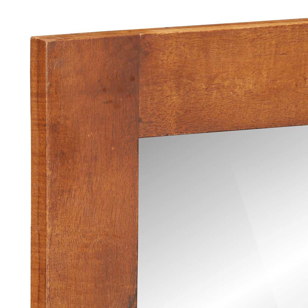 Wall Mirror with Drawers 60x33x90 cm Solid Acacia Wood