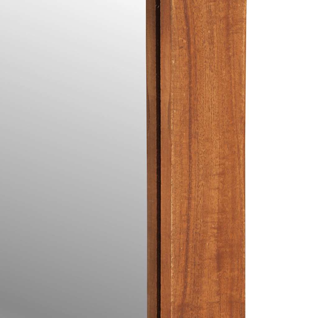 Wall Mirror with Drawers 60x33x90 cm Solid Acacia Wood