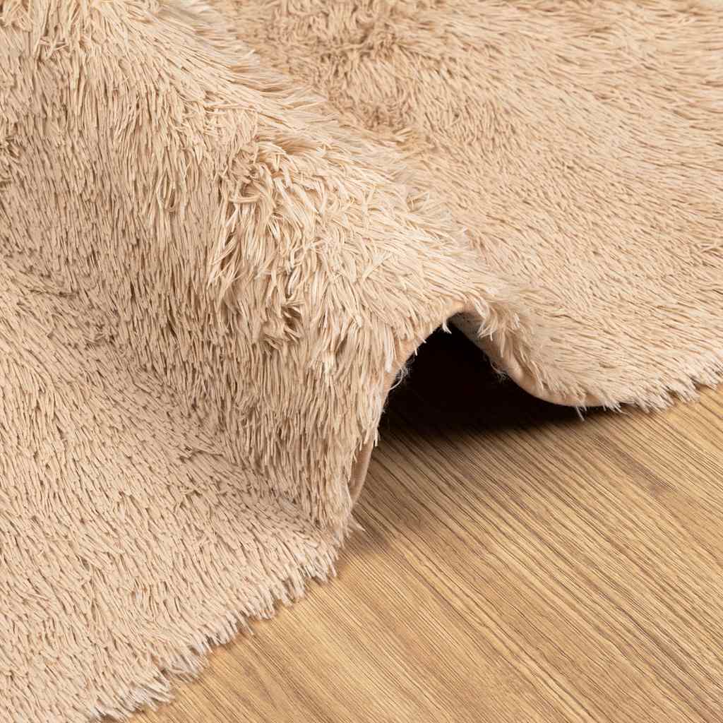 Shaggy tipo kilimas, NAVARRA, 60x100 cm, smėlio, poliesteris