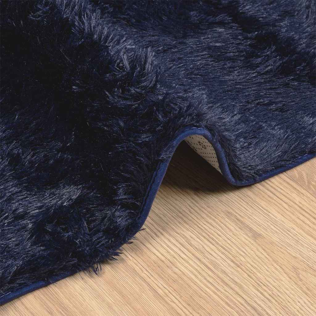 Shaggy tipo kilimas, NAVARRA, 60x100 cm, tamsiai mėlyna