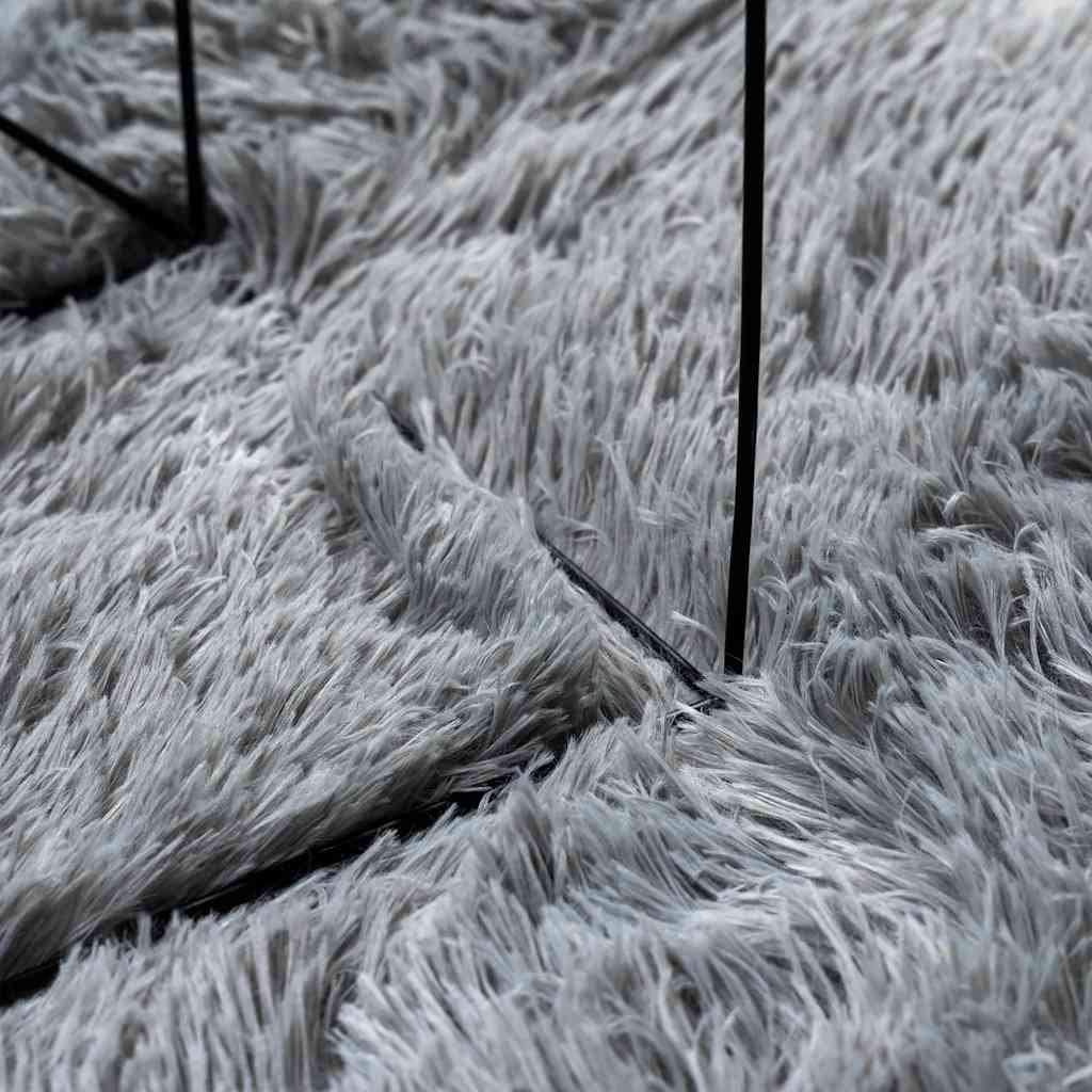 Shaggy tipo kilimas, 80x150 cm, sidabrinė pilka, poliesteris