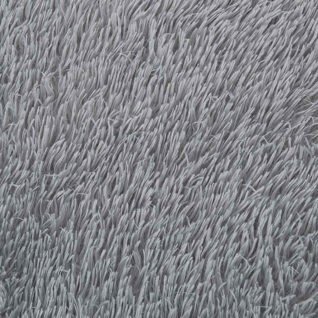 Shaggy tipo kilimas, 80x150 cm, sidabrinė pilka, poliesteris