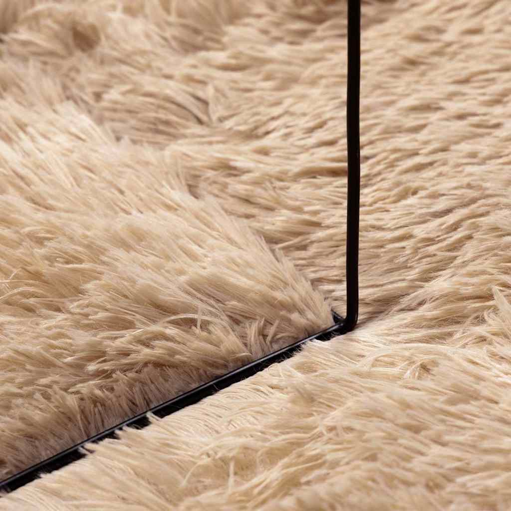 Shaggy tipo kilimas, 240x340cm, smėlio spalvos, poliesteris