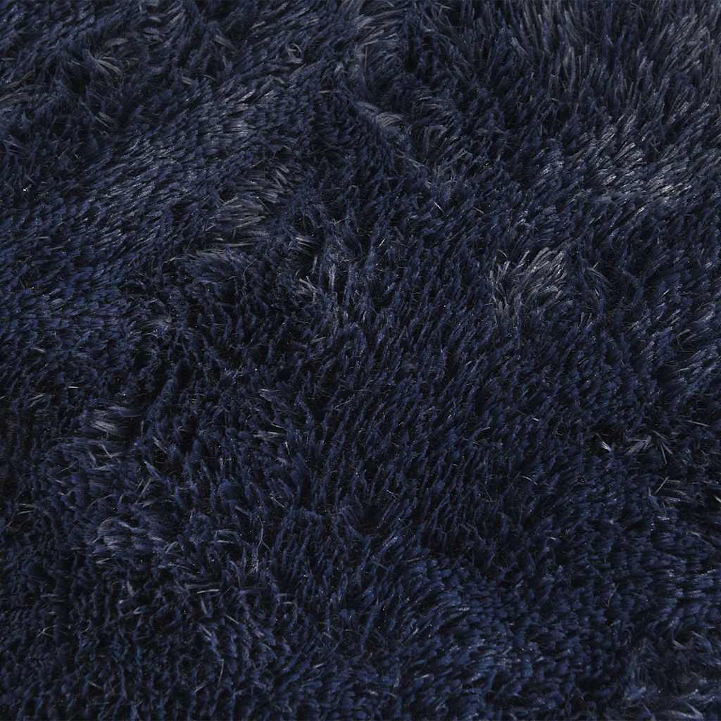 Shaggy tipo kilimas, 200x200 cm, tamsiai mėlyna, poliesteris