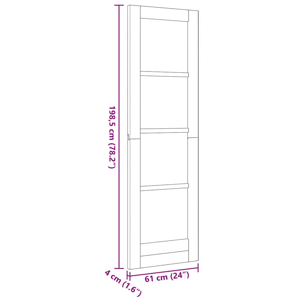 Vidaus durys ORKDAL Ruda 61 x 198,5 cm