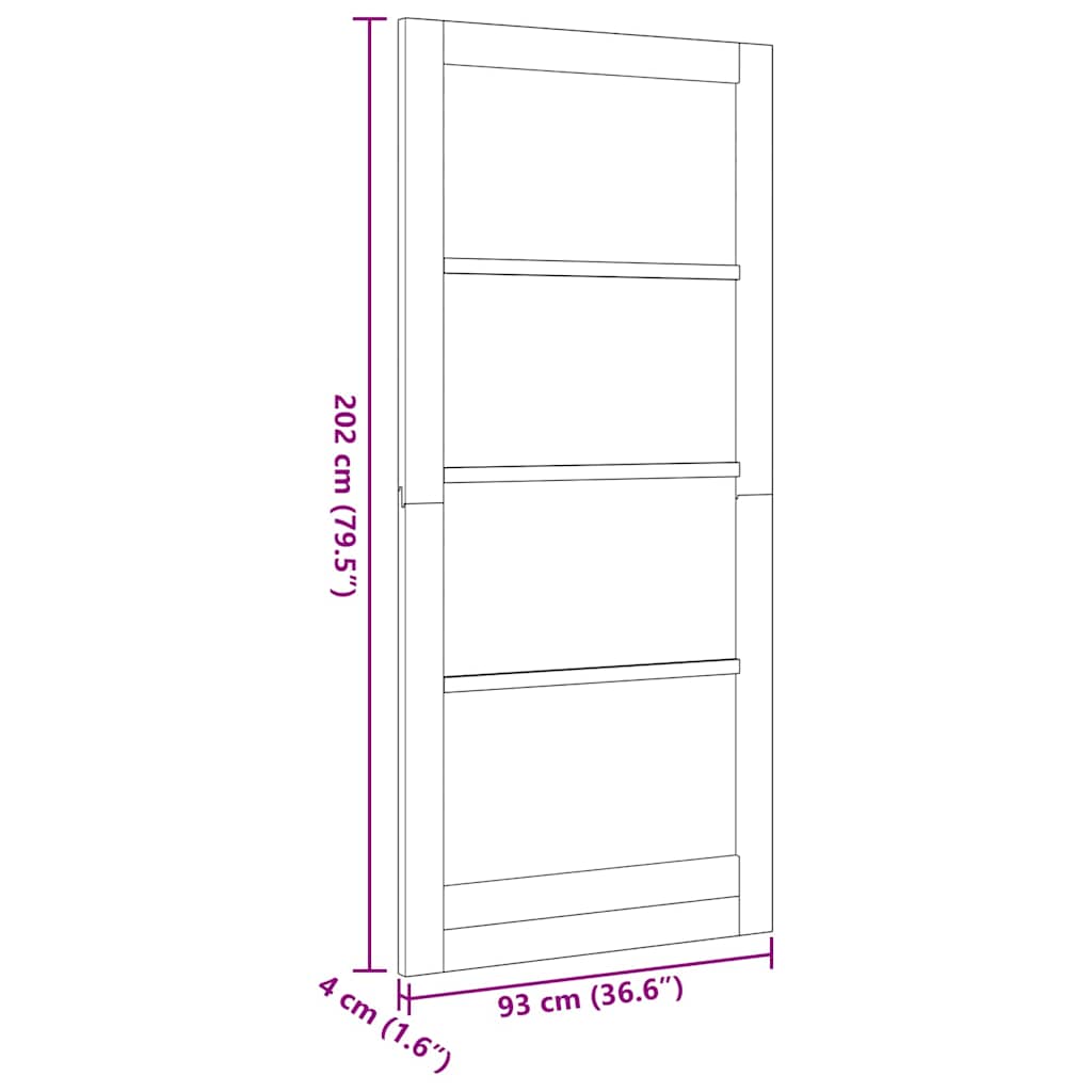 Vidaus durys ORKDAL Ruda 93 x 202 cm