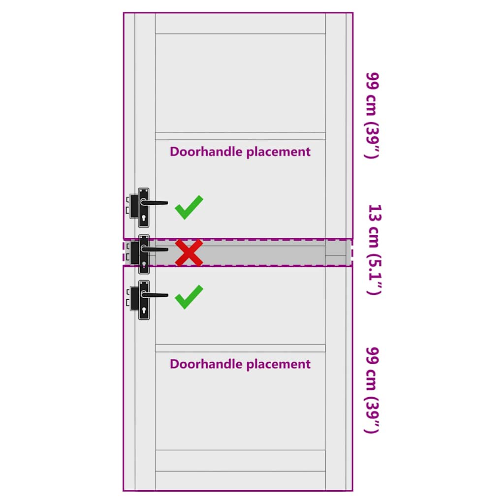 Interior door ORKDAL White primed 93 x 211 cm