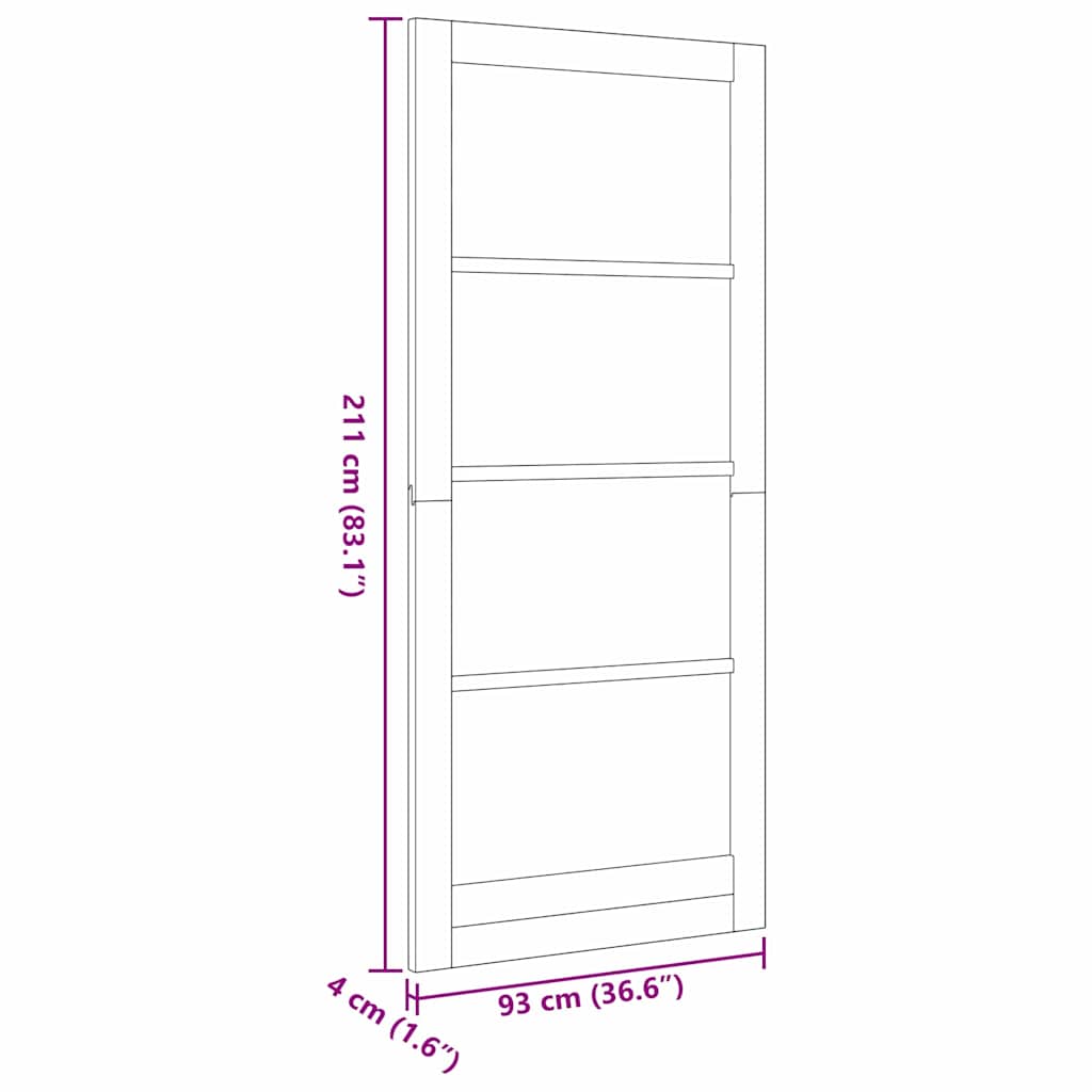 Interior door ORKDAL White primed 93 x 211 cm