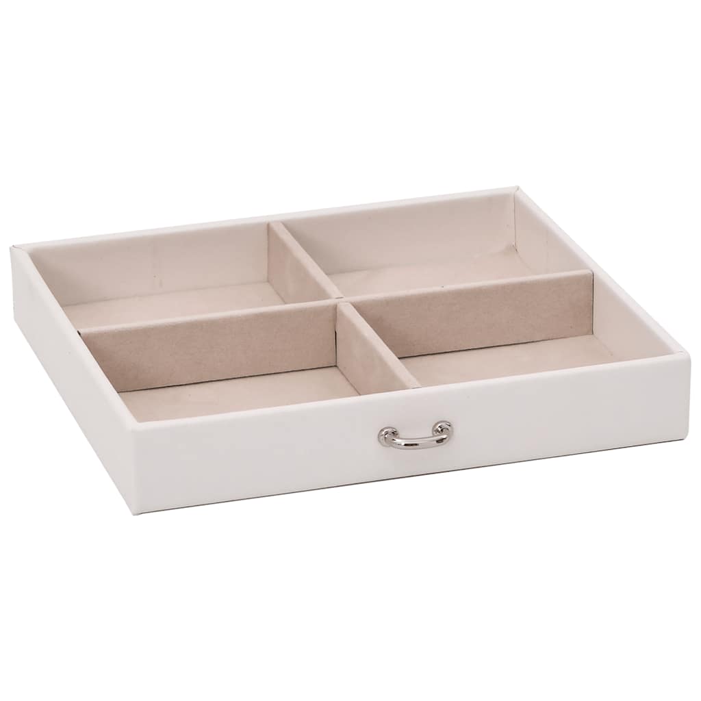 4-tier jewelry box with mirror, 22.5x17.5x16.5cm