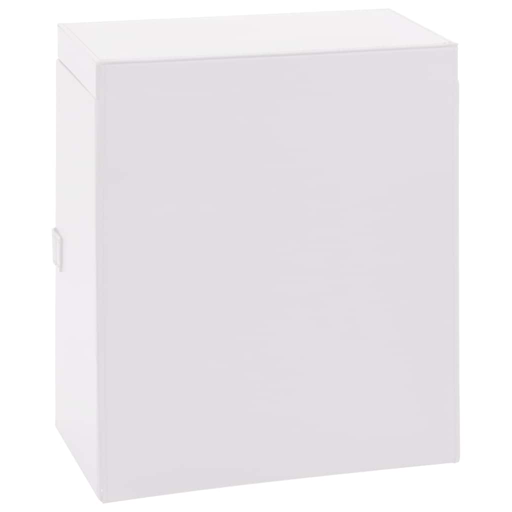 6-layer jewelry box with mirror, lockable, white