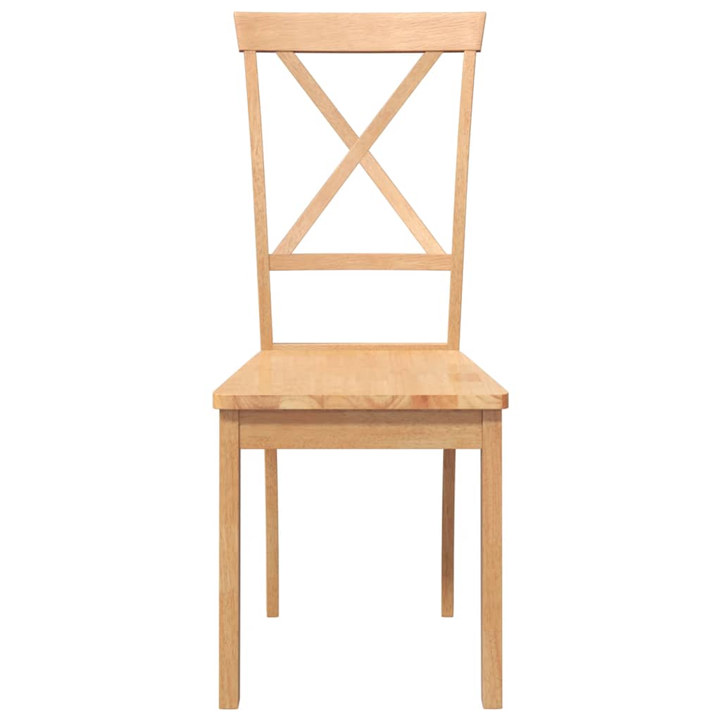 Ēdamistabas krēsli 2 gab. masīvkoks gumija