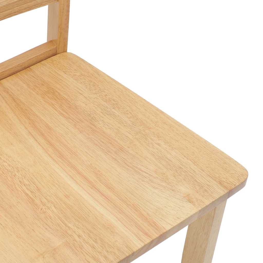 Ēdamistabas krēsli 2 gab. masīvkoks gumija
