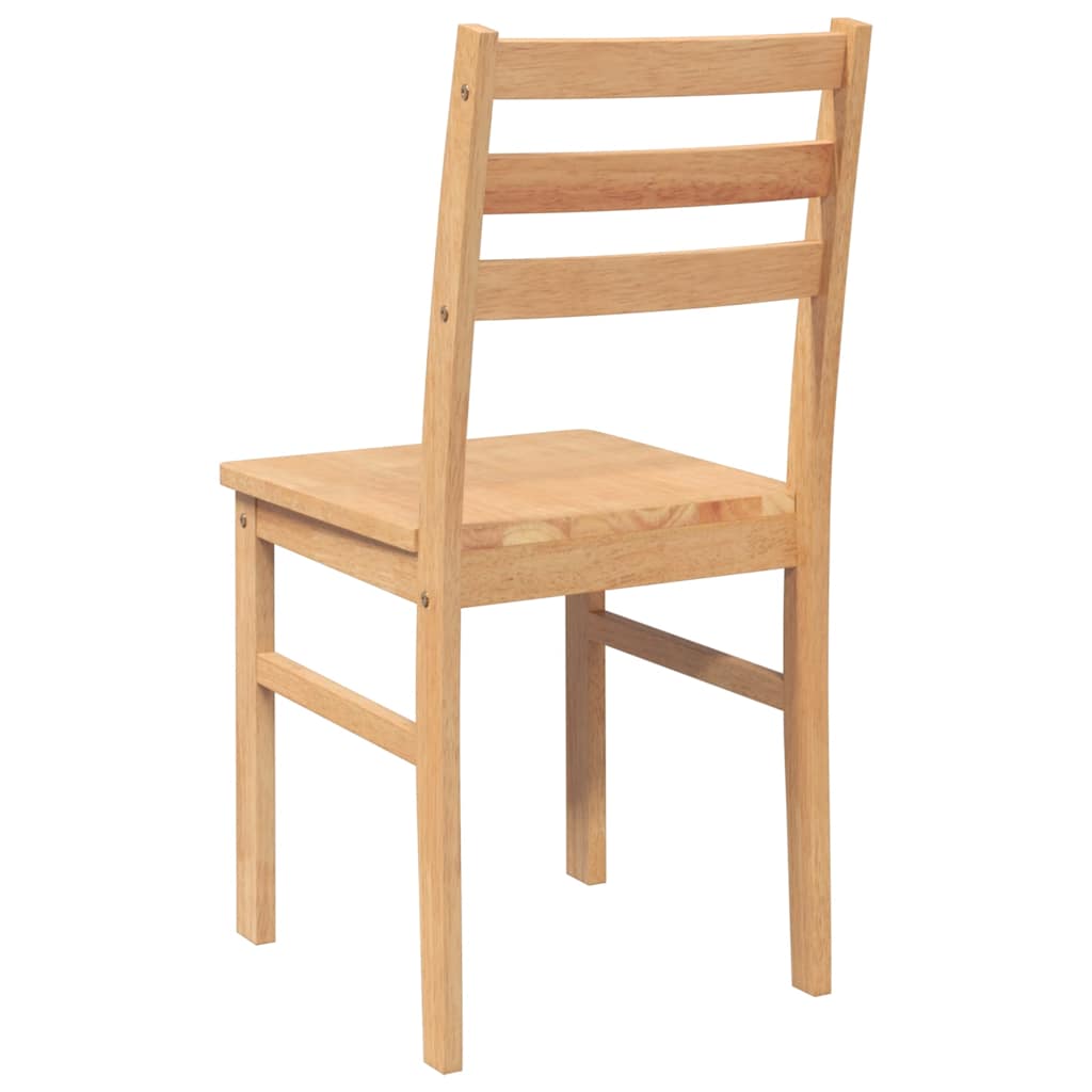 Dining Chairs 2 pcs solid rubber wood