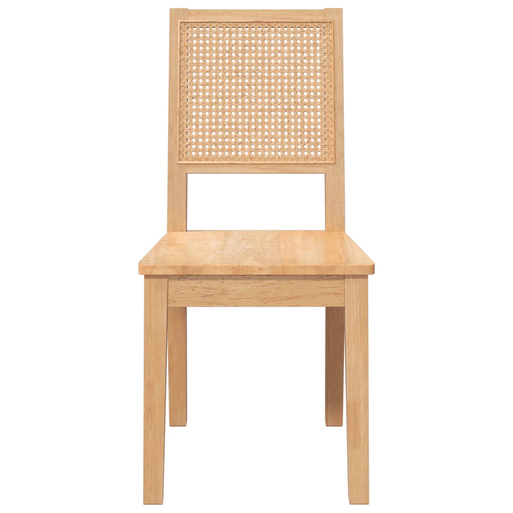 Ēdamistabas krēsli 2 gab. masīvkoks gumija