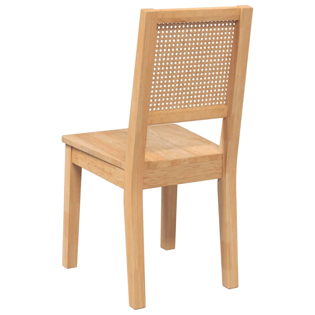 Ēdamistabas krēsli 2 gab. masīvkoks gumija