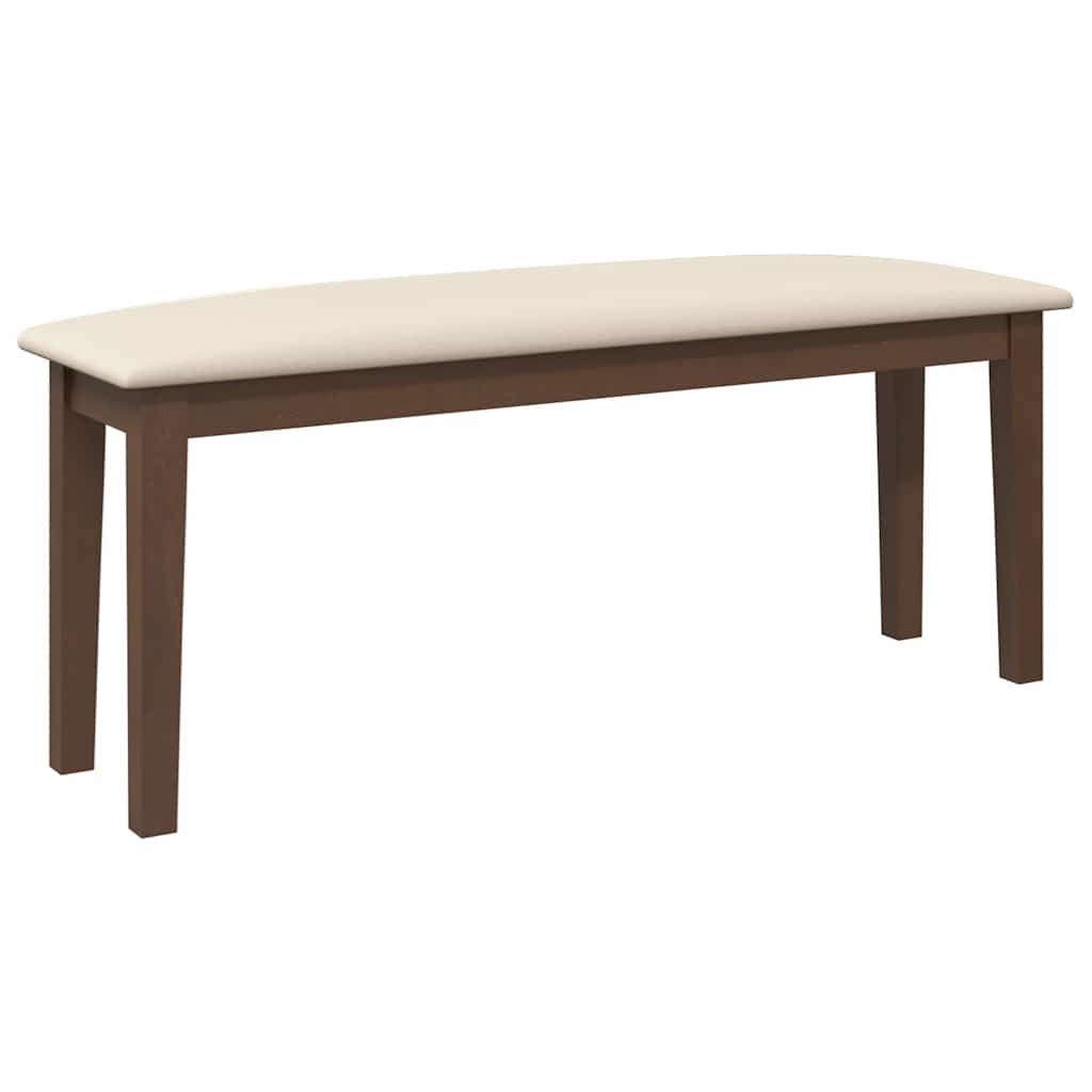 Suoliukas 110 cm Ruda medžio masyvo guma
