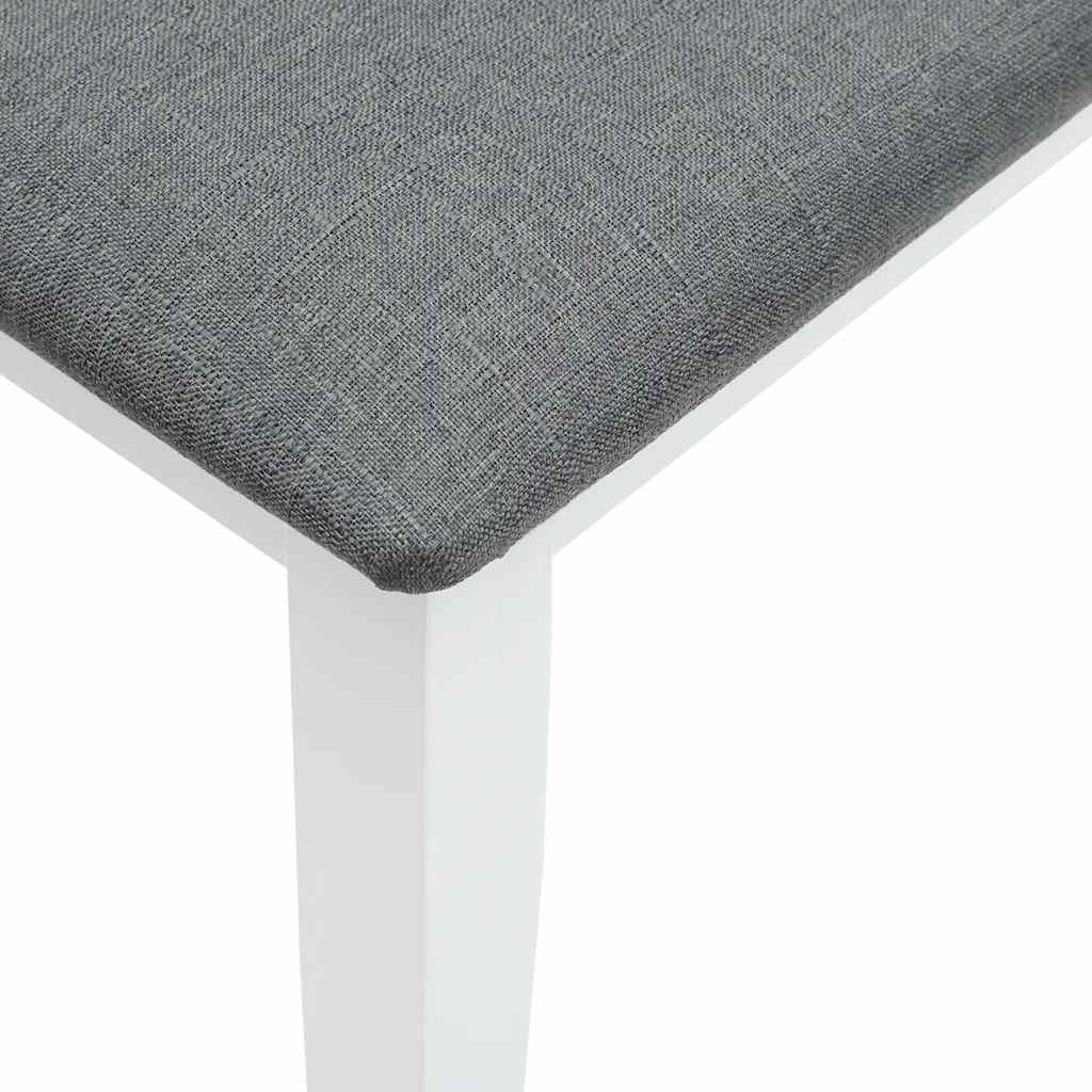 Suoliukas 110 cm Balta medžio masyvo guma