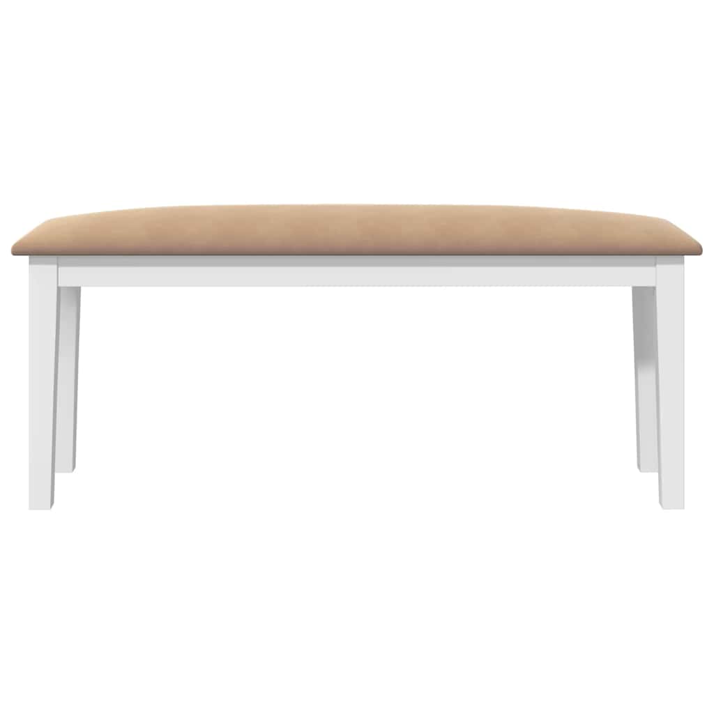 Sols 110 cm Balts masīvkoks gumija